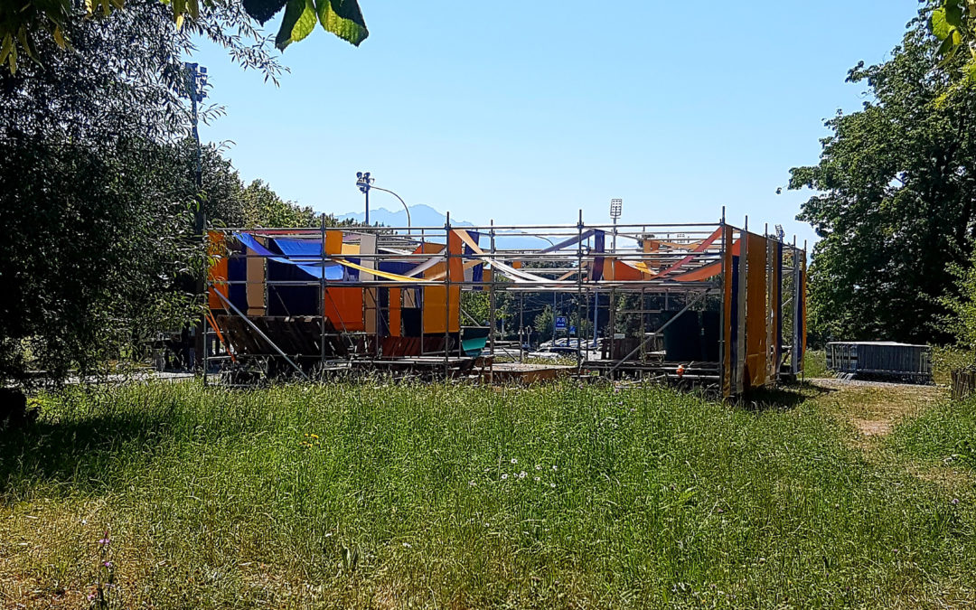 Installation éphémère la tanière – Plaines-du-Loup – Lausanne